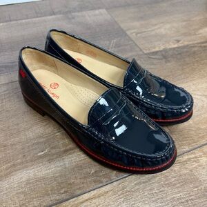 Marc Joseph Loafer Women's Size 8.5 New York East Village Navy Blue Slip On New